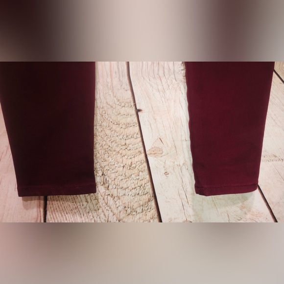 Womens Juicy Couture jeans Sz 8 Maroon Flaunt It Stretch Denim Y2K Preppy - Picture 5 of 8